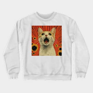 Shocked Cat I Crewneck Sweatshirt